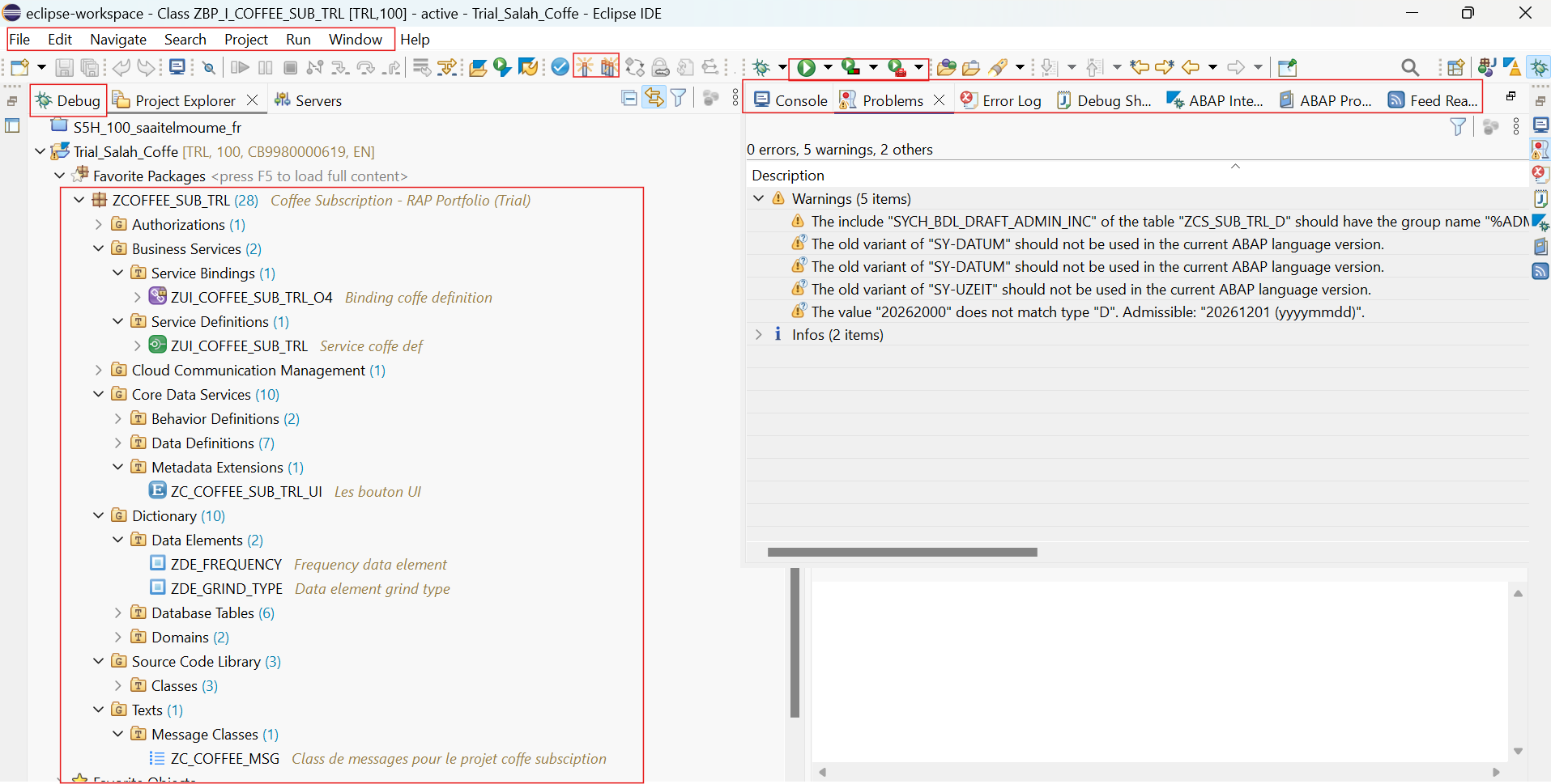 Aperçu de l’application Fiori